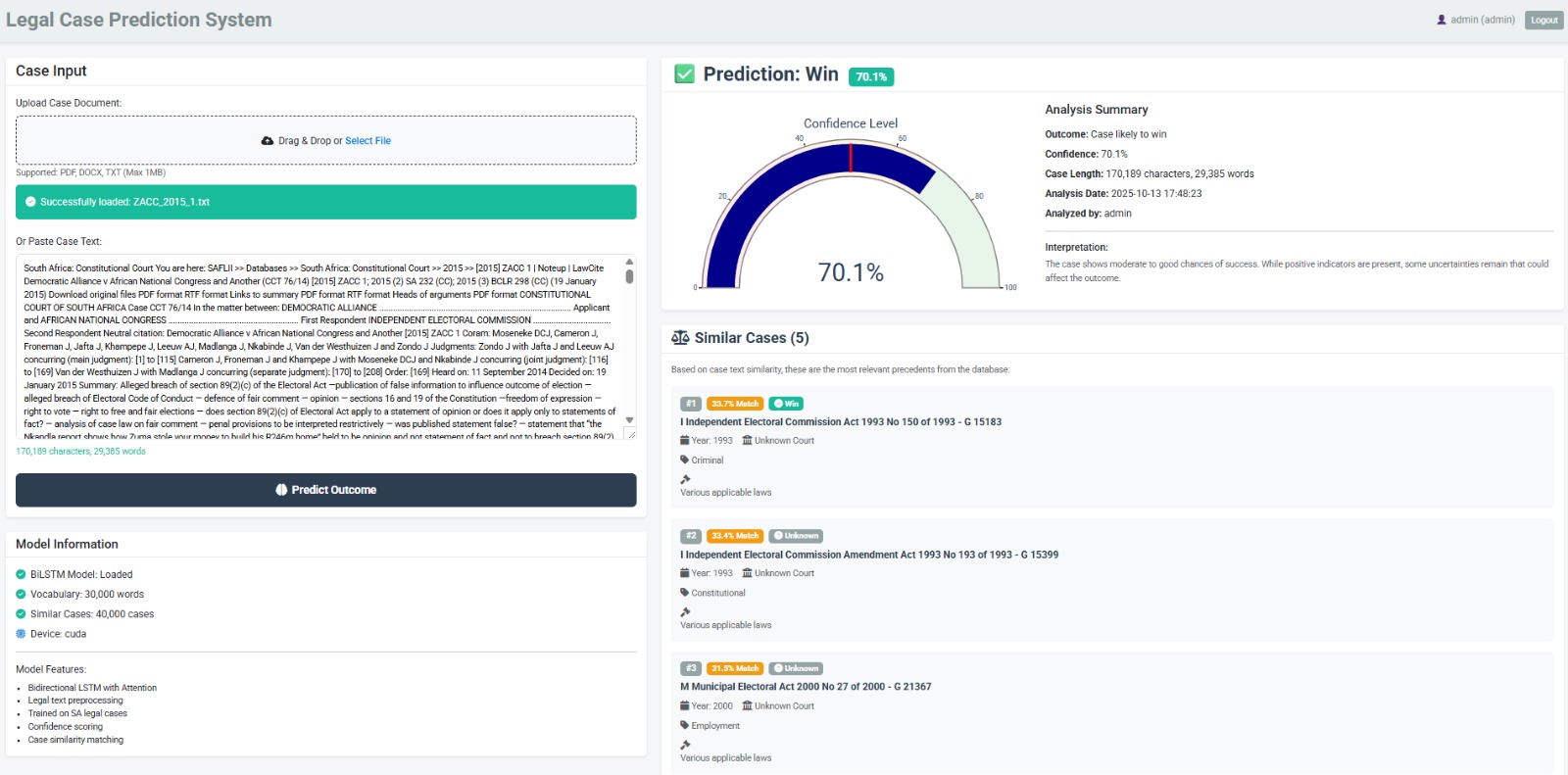 Legal case prediction 3